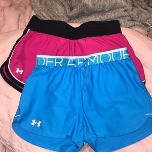 2 pairs of Under Armor athletic shorts